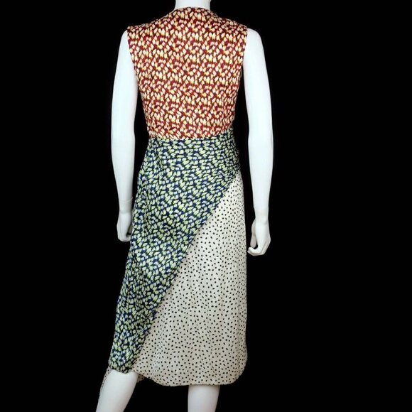 Jason Wu Crinkle Silk Sleeveless Knot Dress Spring Summer 2018 Women's 4 Small - Picture 8 of 13